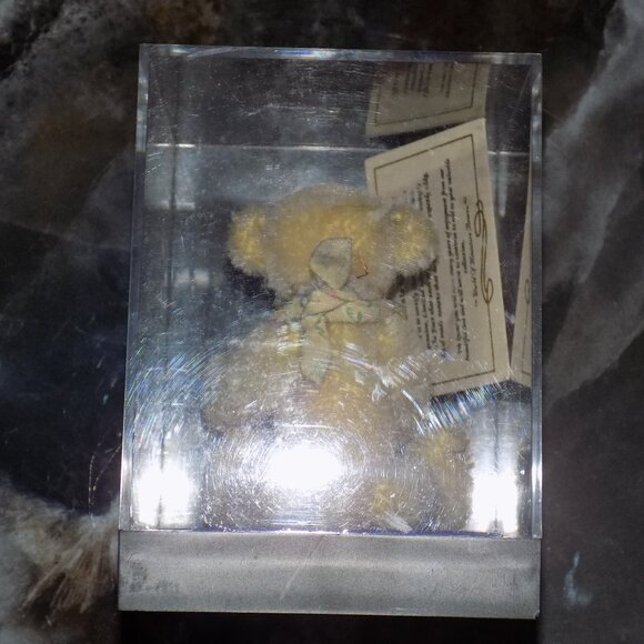 World Of Miniature Bears Mohair Special Angel Ursula Bandana 4" Jointed 1999 NEW - Picture 3 of 3